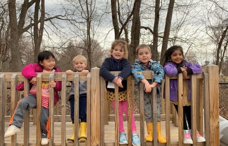 Toddlers playing at Riverbend School