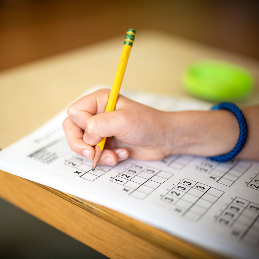 Montessori math worksheet