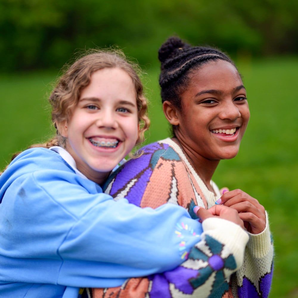 Students in the field at Riverbend School