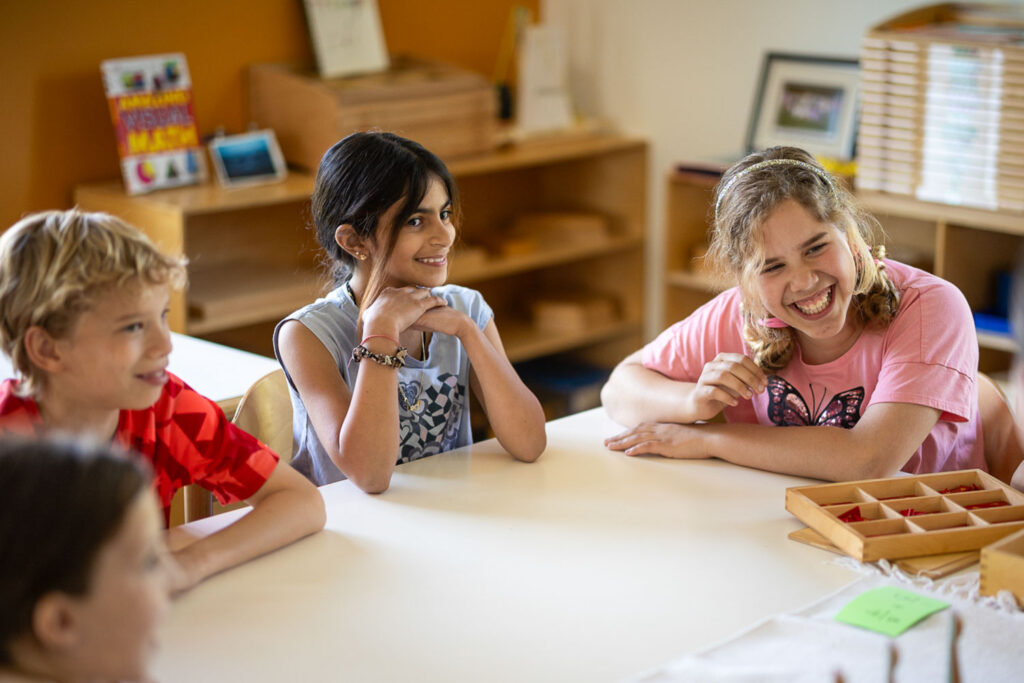 Upper Elementary students at Riverbend School