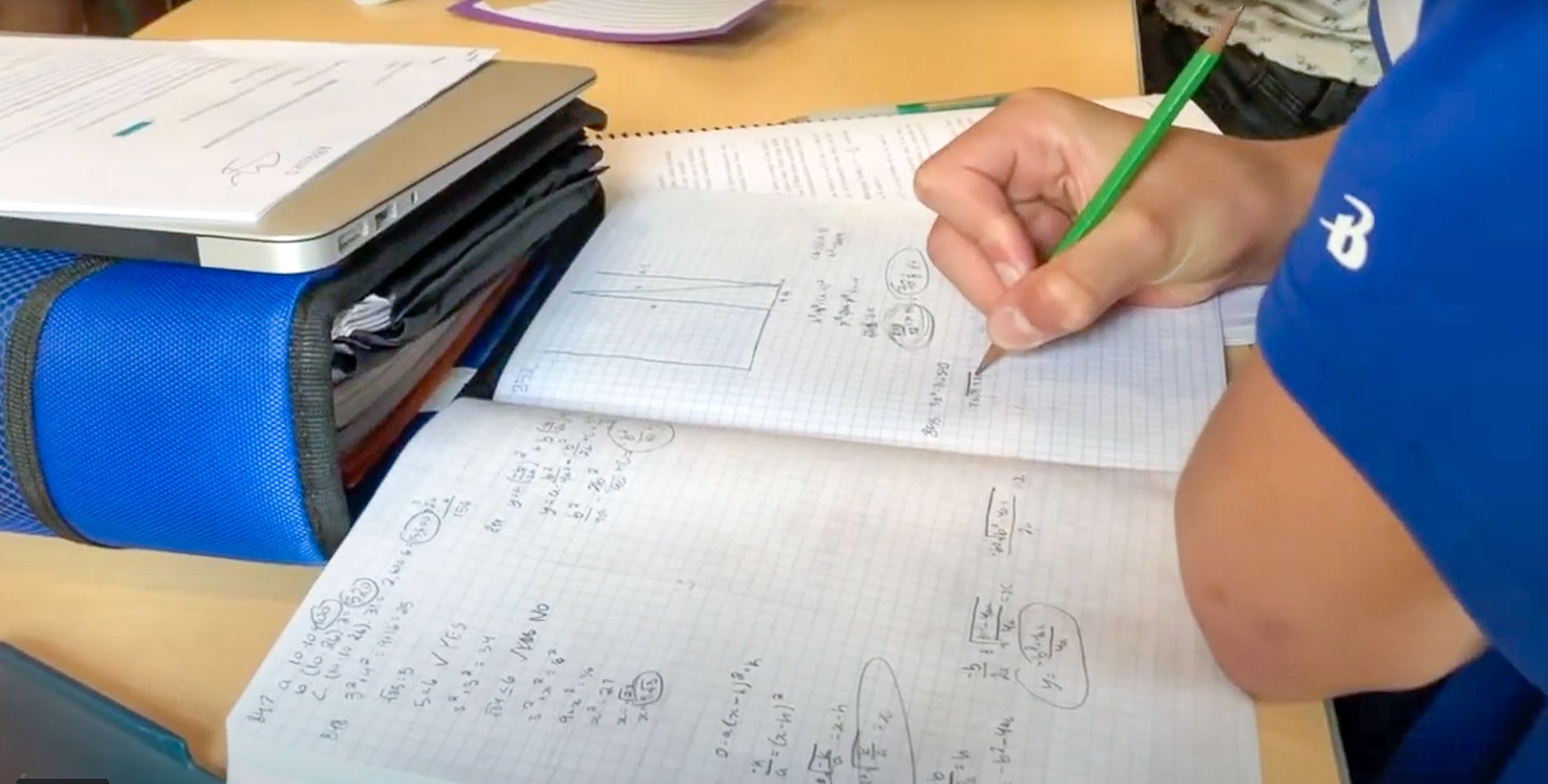 Middle school math notebook