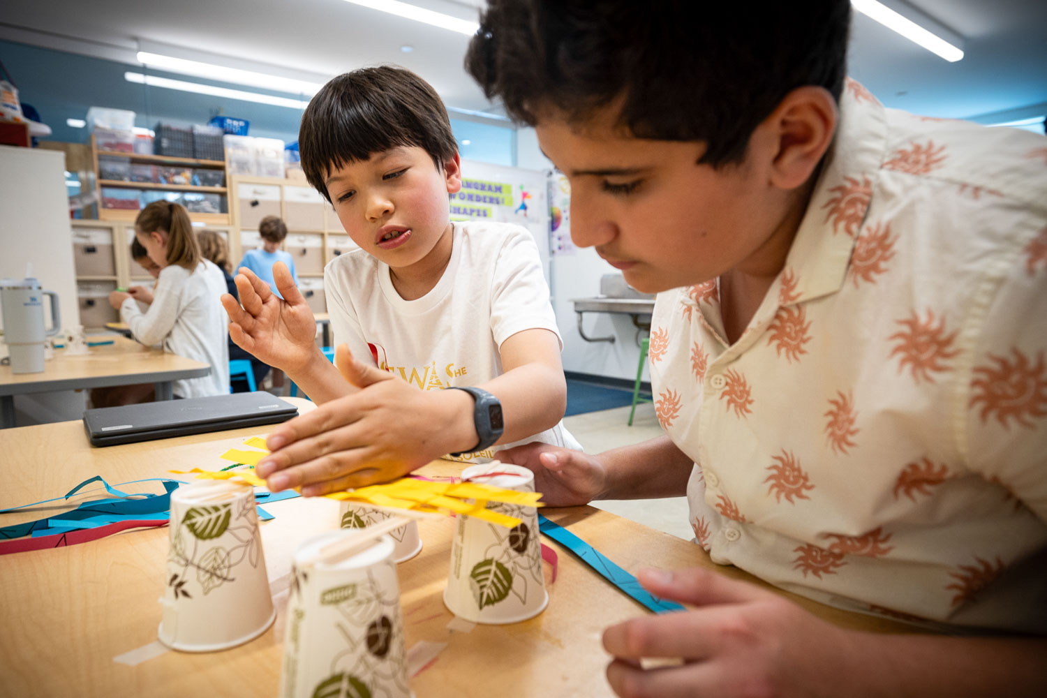 Riverbend students in the Design Lab