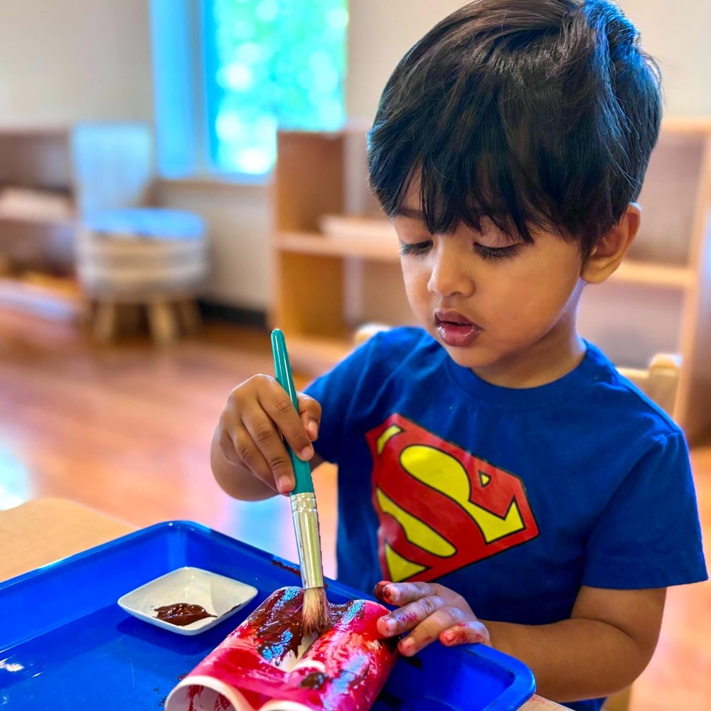 Art work at summer camp