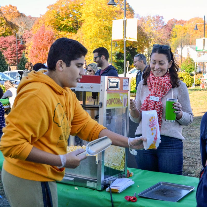 Popcorn stand at Riverbend Fall Festival